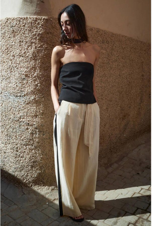 Mango strapless top zwart - Foto 3