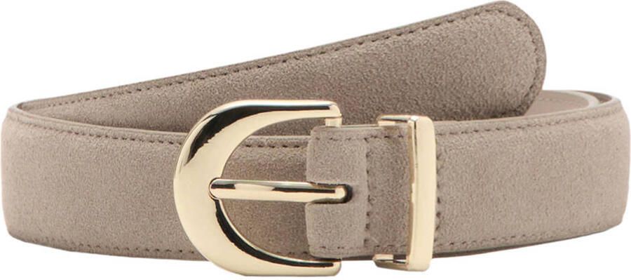Mango suede riem beige