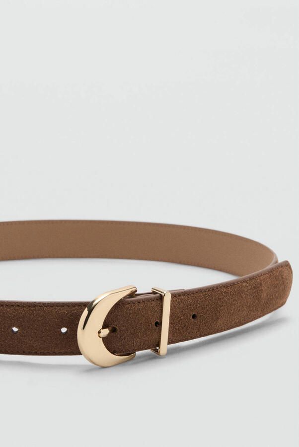 Mango suede riem bruin - Foto 2