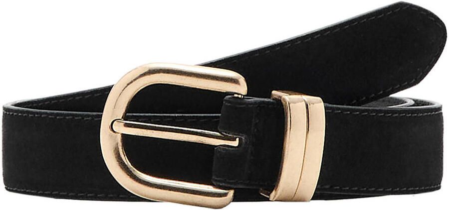 Mango suede riem zwart