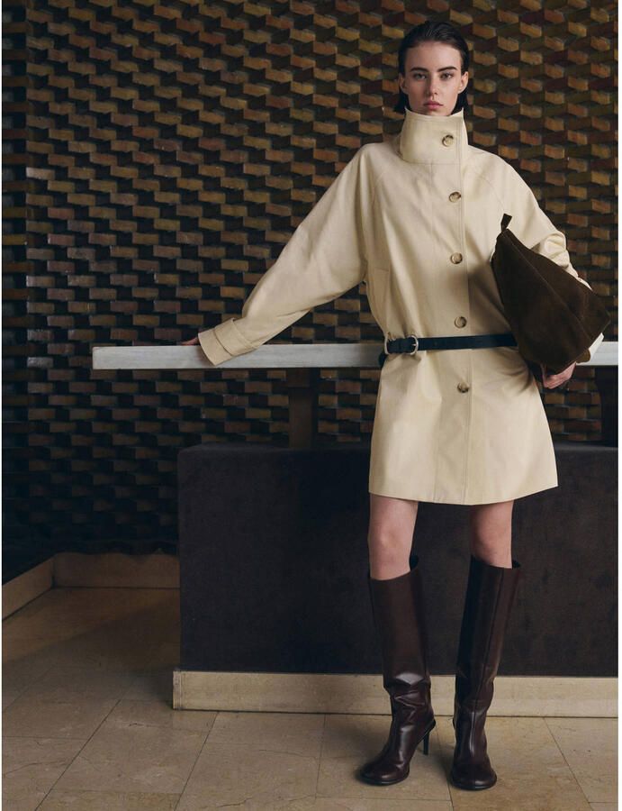 Mango suede shopper taupe - Foto 3
