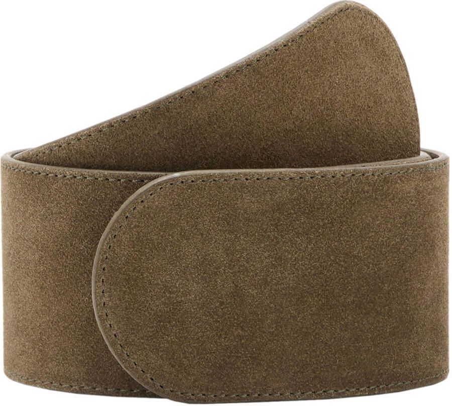 Mango suede tailleriem kaki