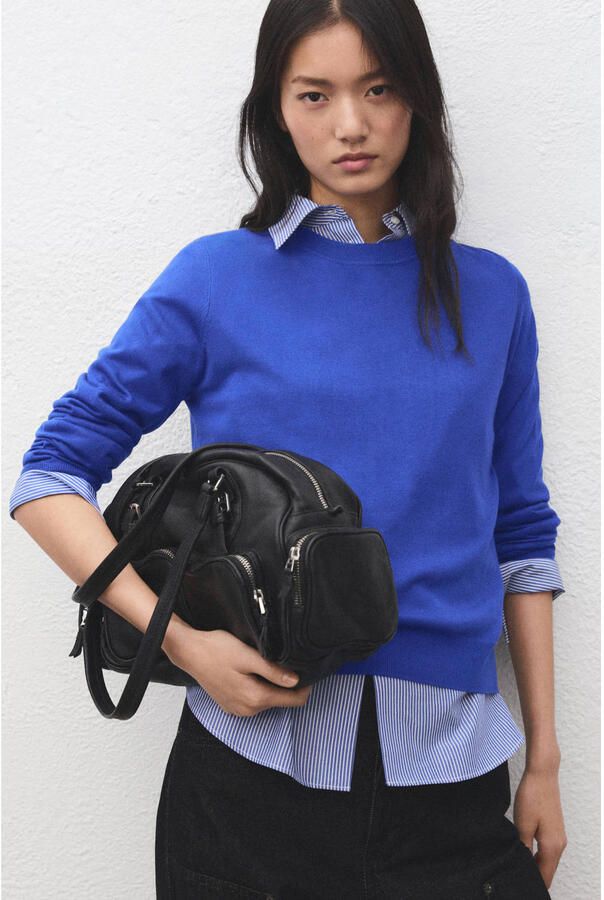 Mango sweater blauw