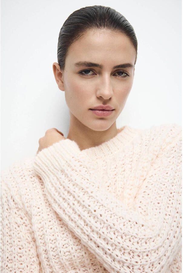 Mango sweater ecru gehaakt - Foto 3