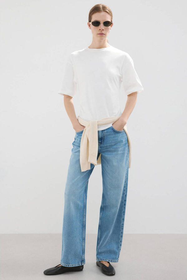 Mango T-shirt ecru - Foto 2