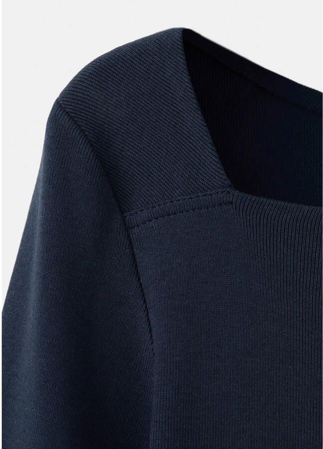 Mango T-shirt marineblauw - Foto 2