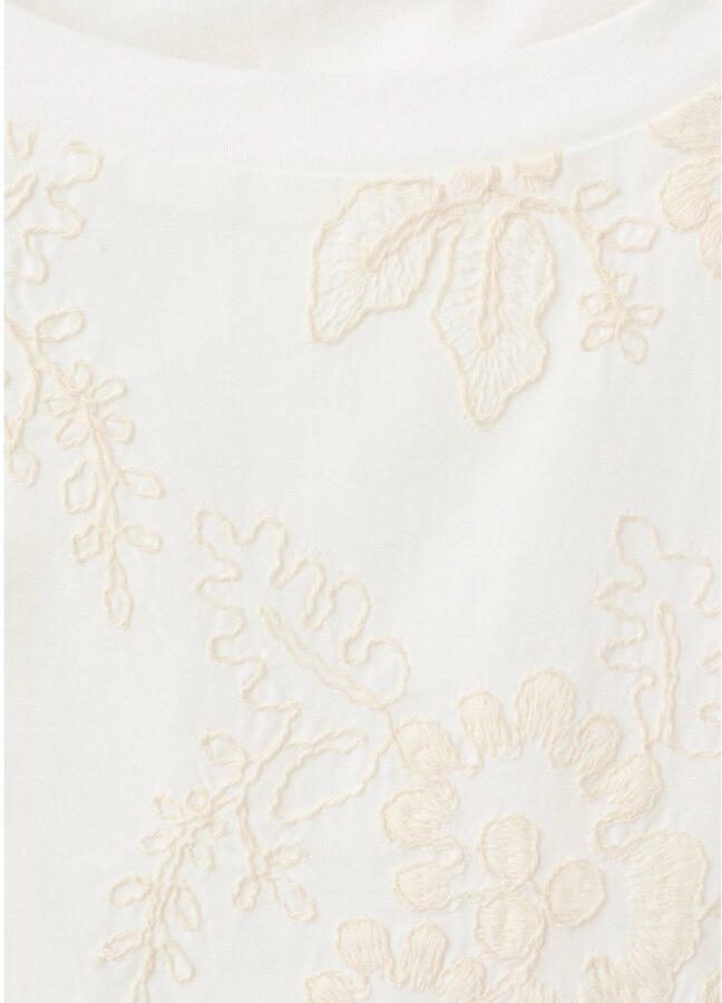 Mango T-shirt met borduursels beige - Foto 2