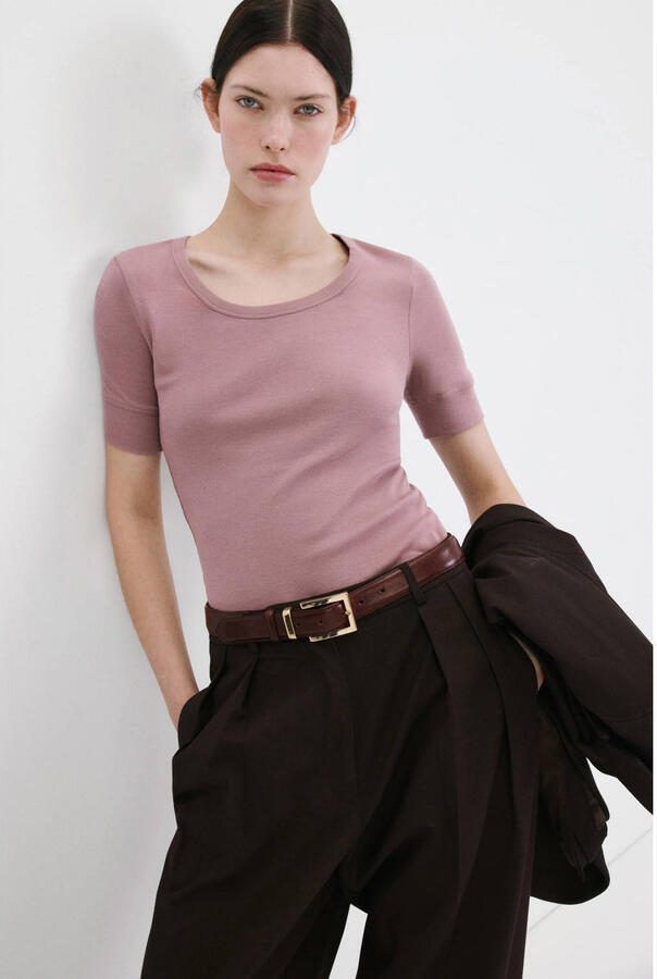 Mango T-shirt oudroze