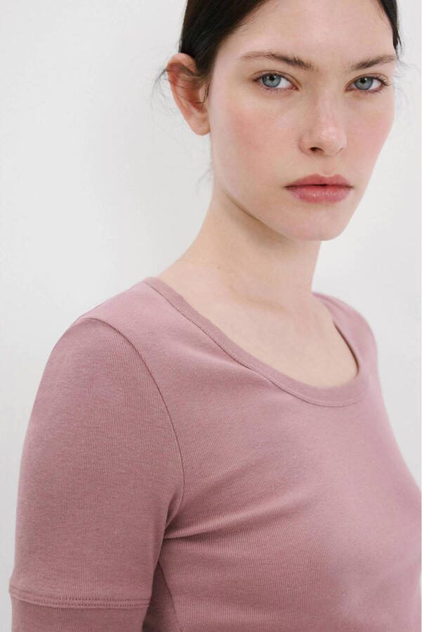 Mango T-shirt oudroze - Foto 2