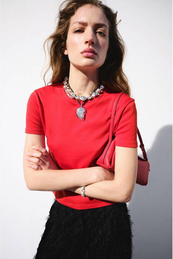 Mango T-shirt rood