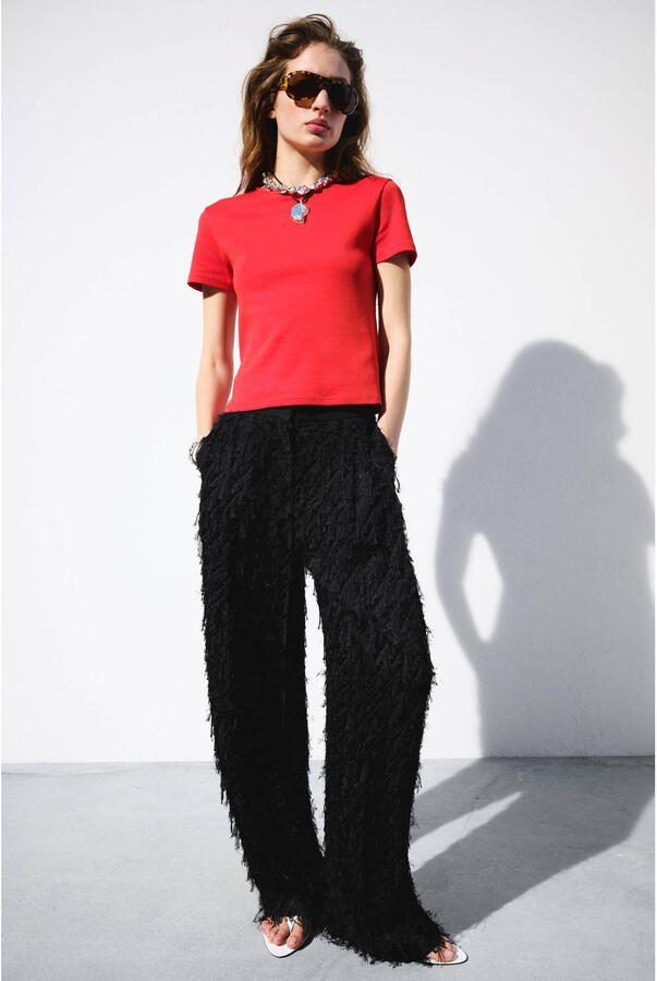Mango T-shirt rood - Foto 2