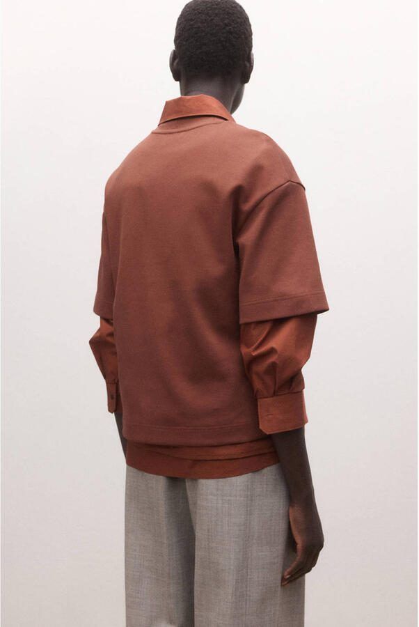 Mango T-shirt roodbruin - Foto 3