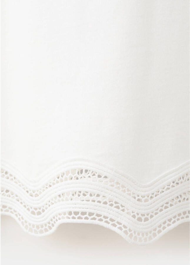 Mango T-shirt met kant wit - Foto 2