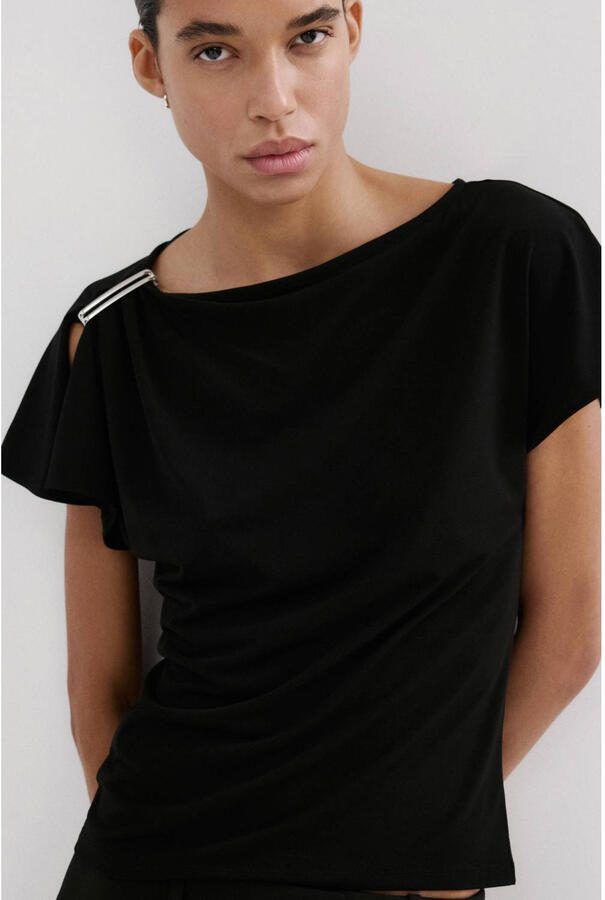 Mango T-shirt zwart