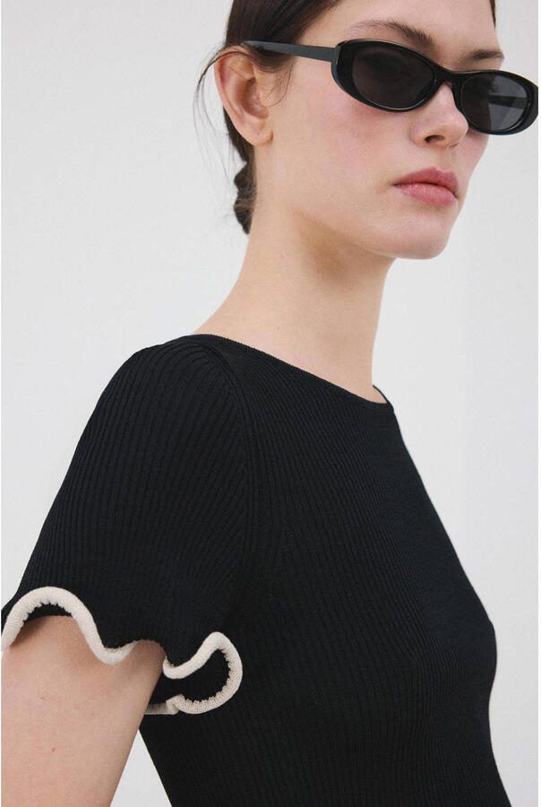 Mango T-shirt zwart - Foto 2