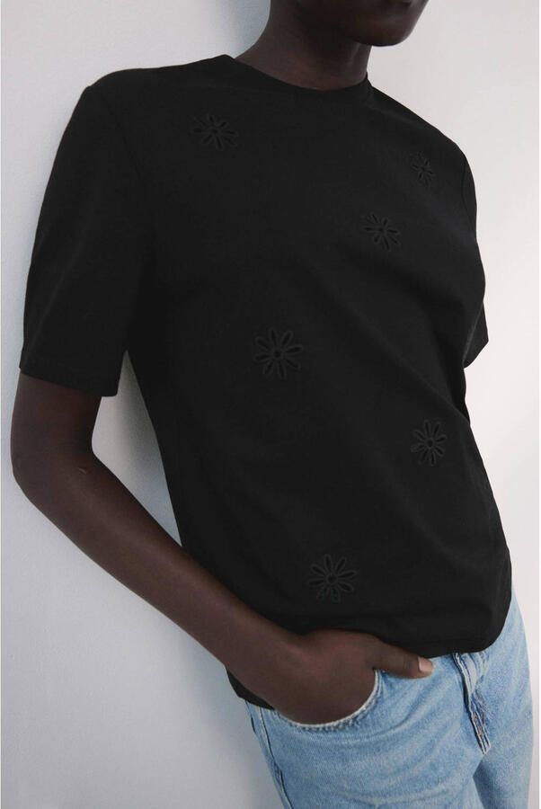 Mango T-shirt zwart