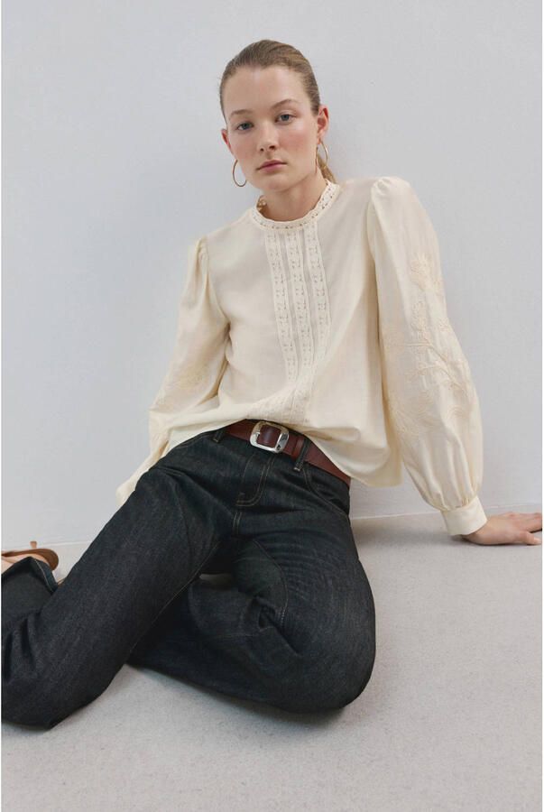 Mango top beige