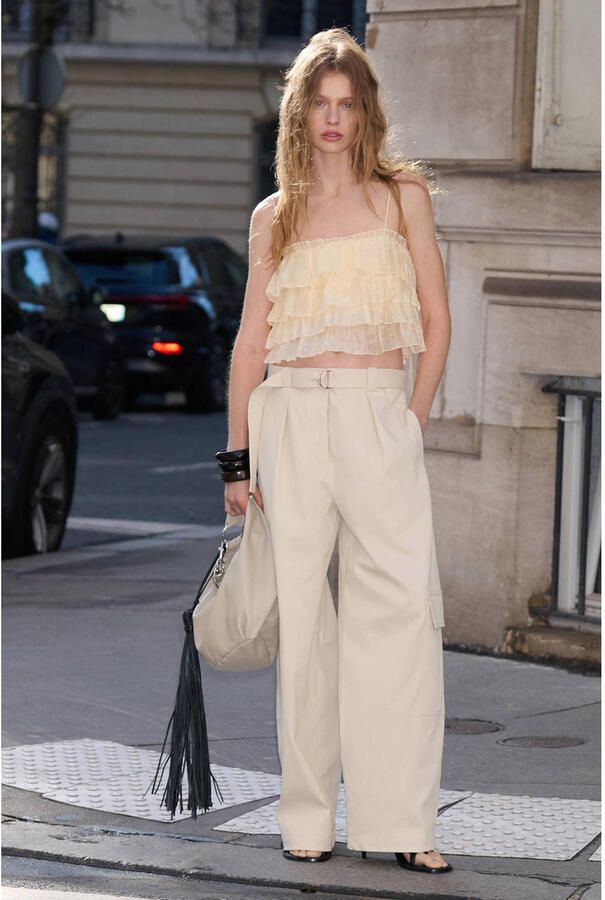 Mango top beige
