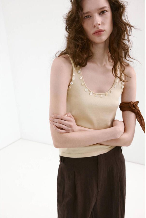 Mango top beige