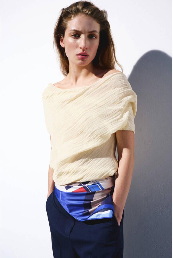 Mango top beige