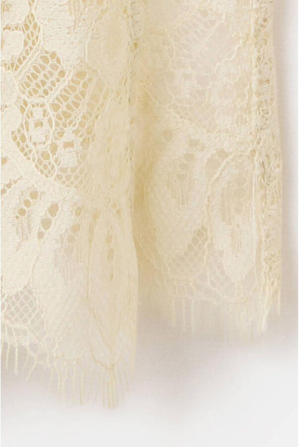 Mango kanten top beige - Foto 3