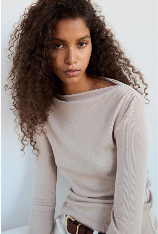Mango top beige