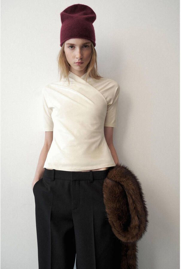 Mango top beige