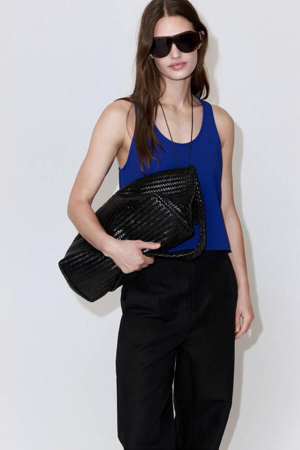 Mango top blauw