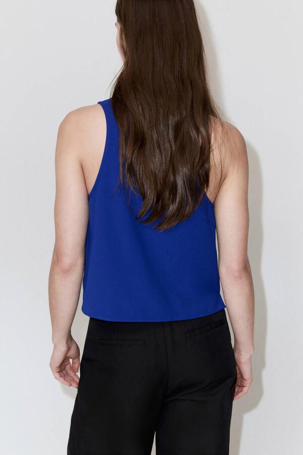 Mango top blauw - Foto 3