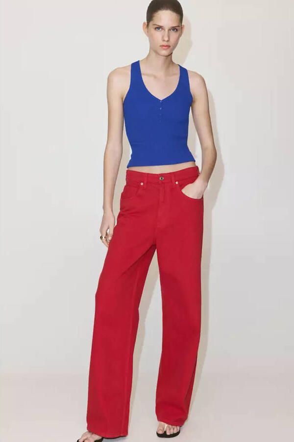 Mango top blauw
