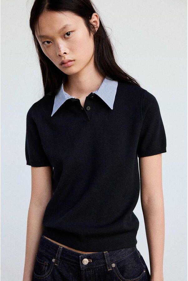 Mango top blauw