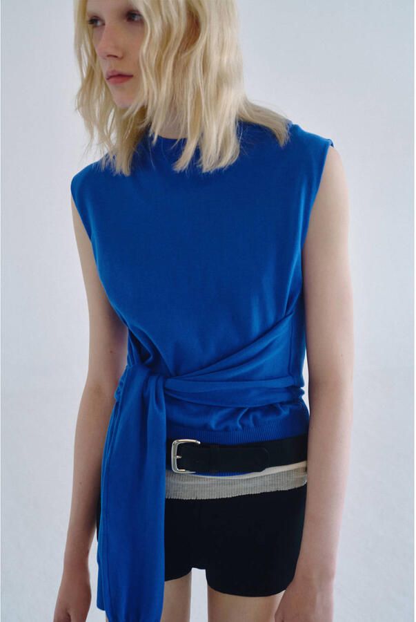 Mango top blauw