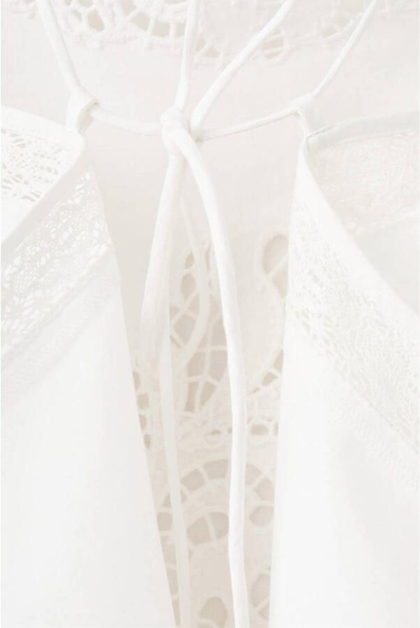 Mango top broderie wit - Foto 3