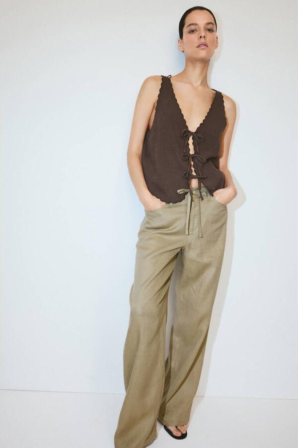 Mango top bruin - Foto 3