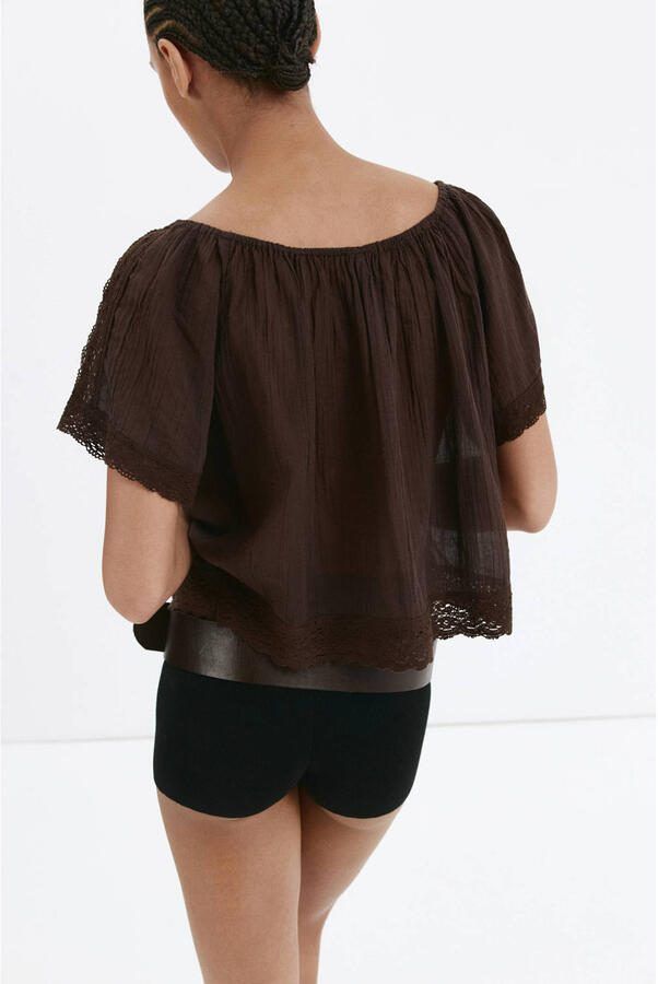 Mango top bruin - Foto 3