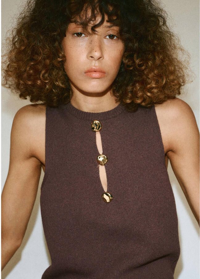 Mango top bruin - Foto 2