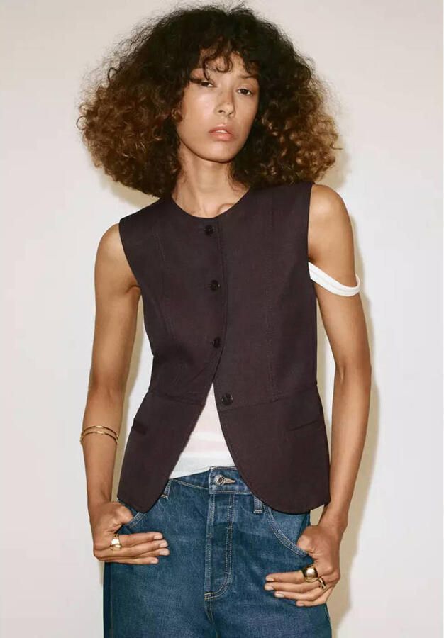 Mango top bruin - Foto 2