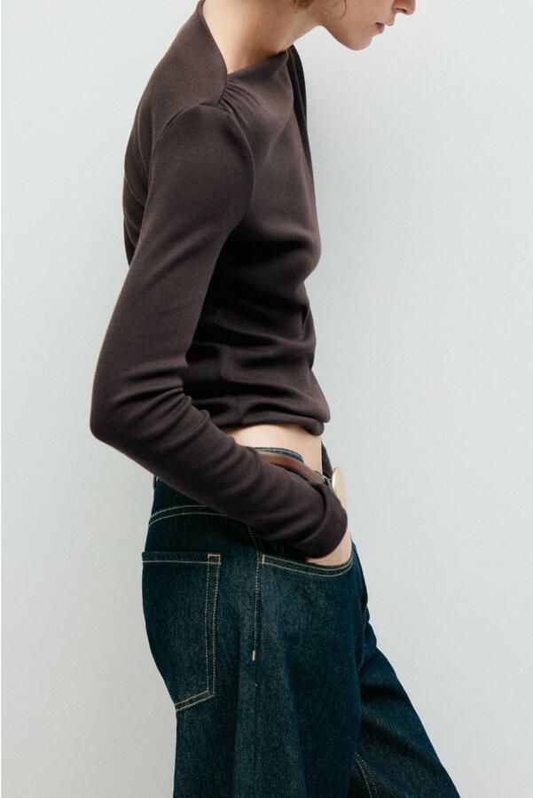 Mango top bruin - Foto 3
