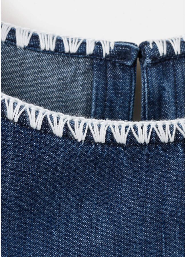 Mango top dark blue denim - Foto 2