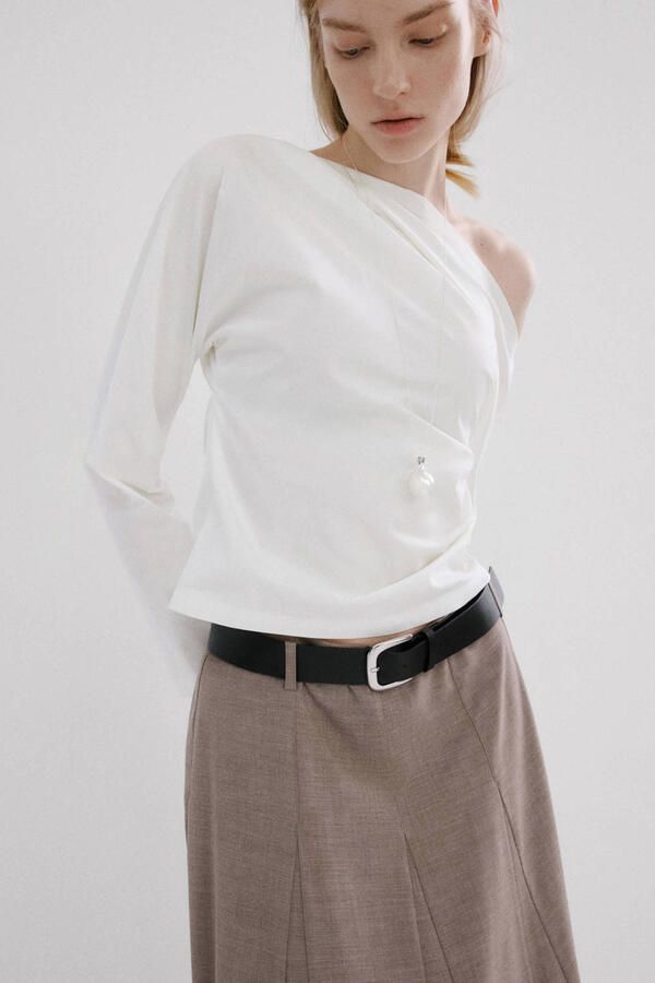 Mango top ecru
