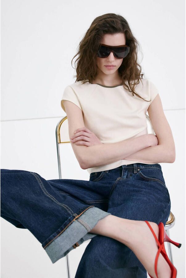 Mango top ecru - Foto 3