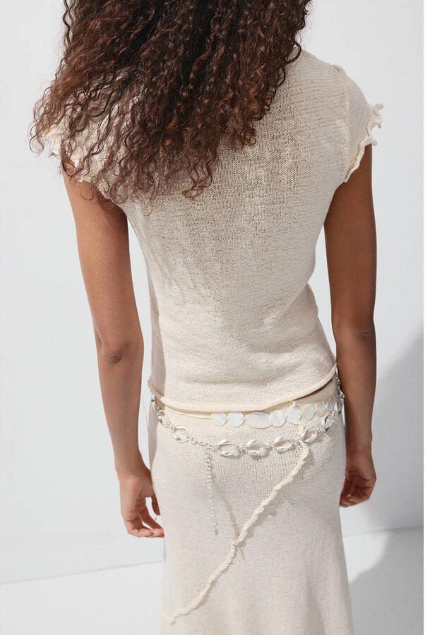 Mango top ecru - Foto 3
