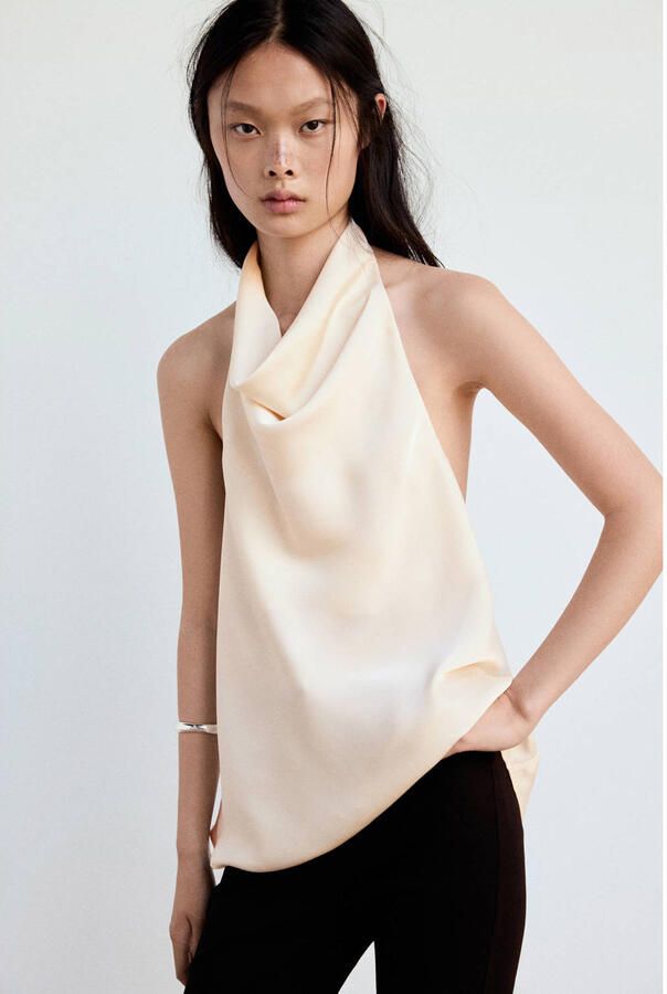 Mango top ecru