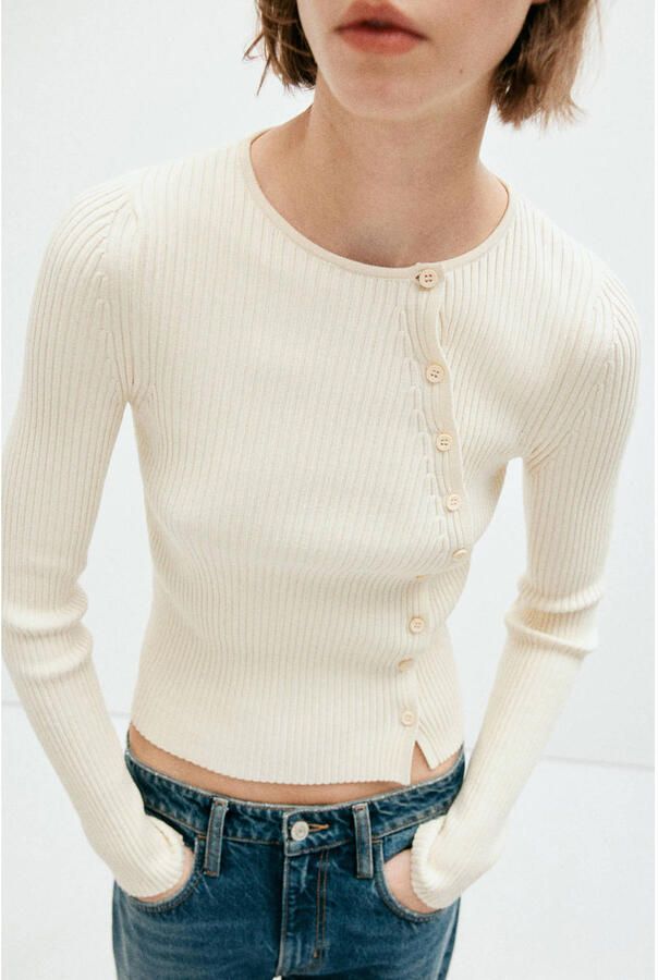 Mango top ecru
