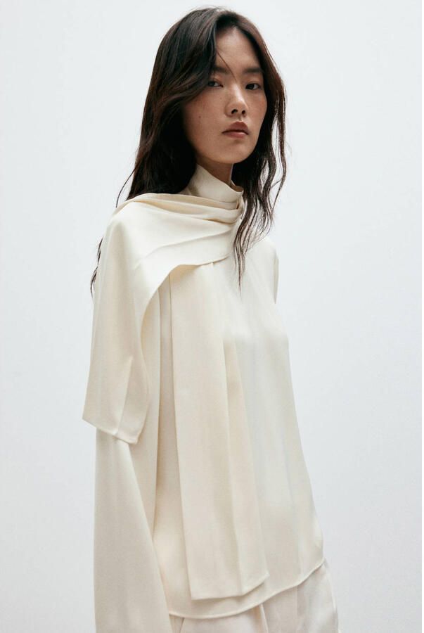 Mango top ecru