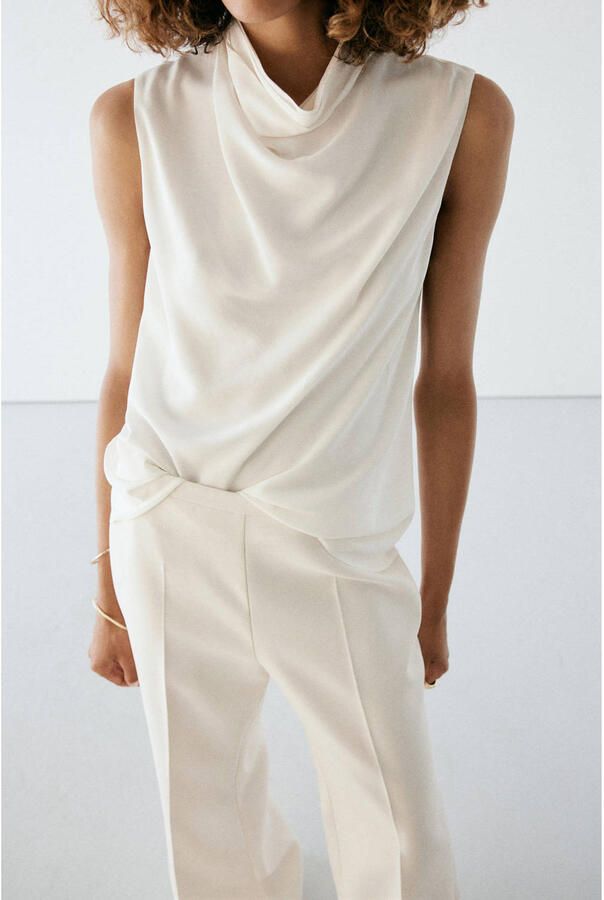 Mango top ecru