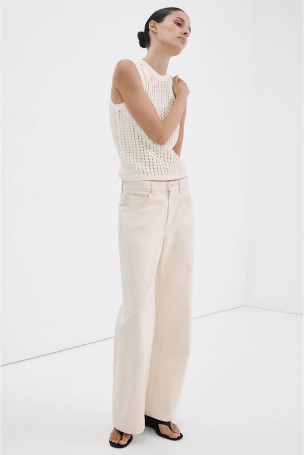 Mango top gebreid beige - Foto 2