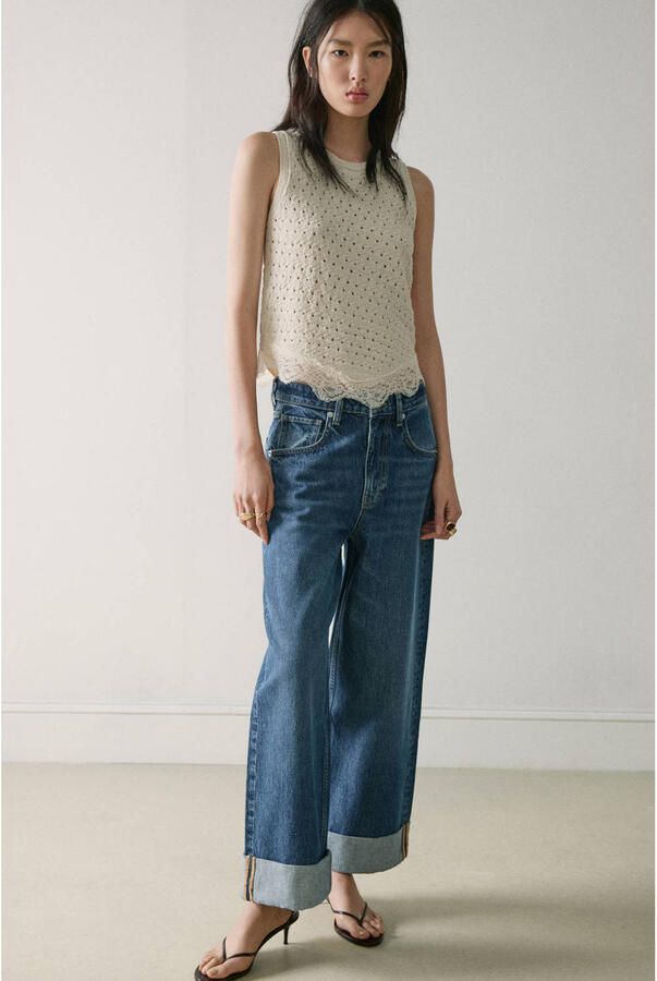 Mango top gebreid beige - Foto 2