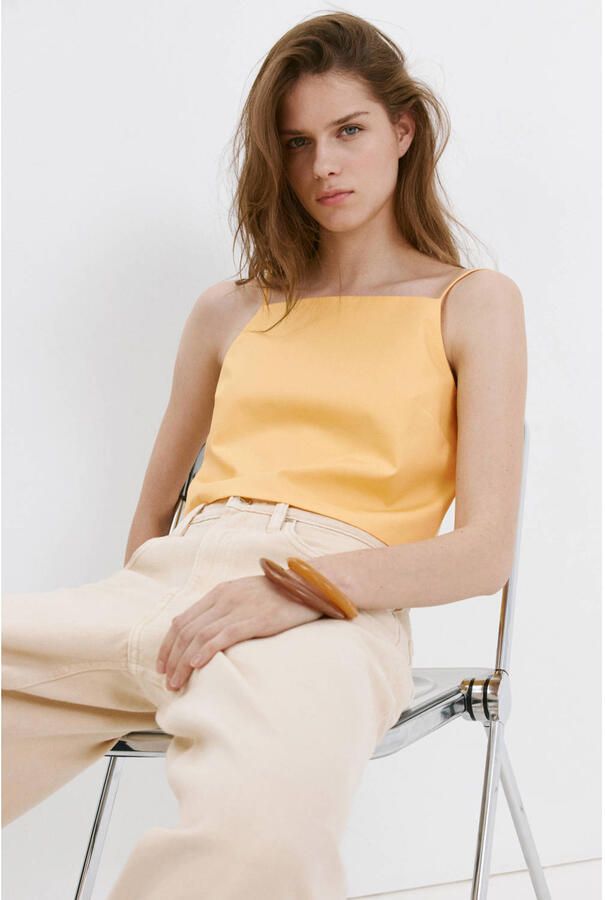 Mango top geel - Foto 2