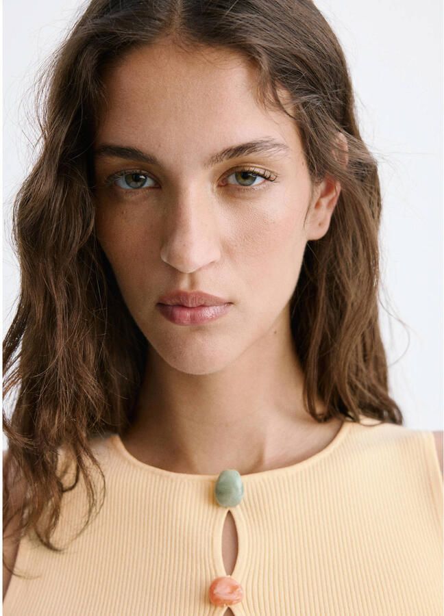 Mango top geel - Foto 2